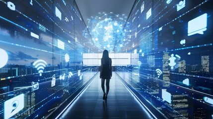 Poster - Digital transformation and iot in business: big data, cloud computing, ai technology, and smart industry strategy