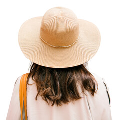 Sticker - Png woman in sunhat sticker, transparent background