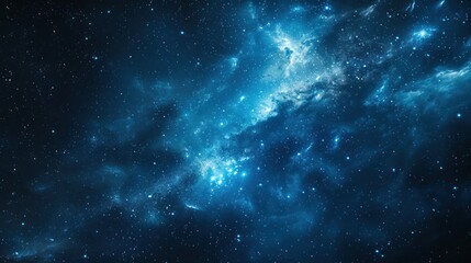 background night sky with universe background , galaxy dark sky blue
