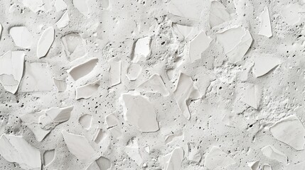 Wall Mural - An interior stone wall texture with a white terrazzo background.