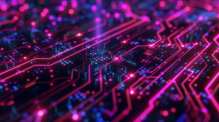 Poster - Stock abstract circuit design