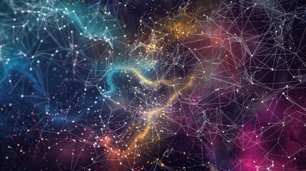 Poster - Network connection, illustration, stock photography, digital art
