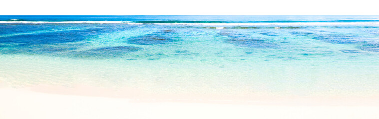 Sticker - Summer beach png border, transparent background