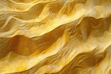 Poster - A close-up view of a desert-like surface with sand and rock formations