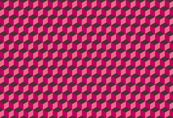 Wall Mural - Abstract 3D Cubes Pink HD background design vector EPS 