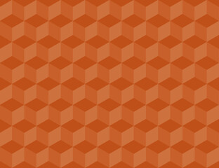 Wall Mural - Abstract 3D Cubes orange color HD background design vector EPS 