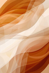 Poster - An abstract painting of some rounded lines and shapes