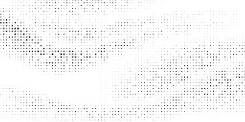 Wall Mural - Wave halftone pattern. Halftone dots background. Vector