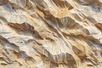Poster - A close-up view of a rugged rock wall with texture and crevices