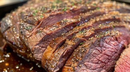 Wall Mural - mouthwatering Slow-Cooked Beef Roast