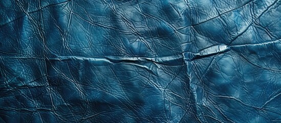 Aufkleber - A blue leather texture with available copy space image for text or abstract backgrounds suitable for websites or postcard designs