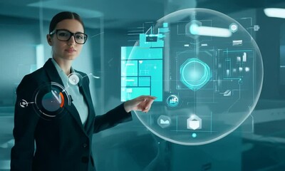 Young femal engineer concept