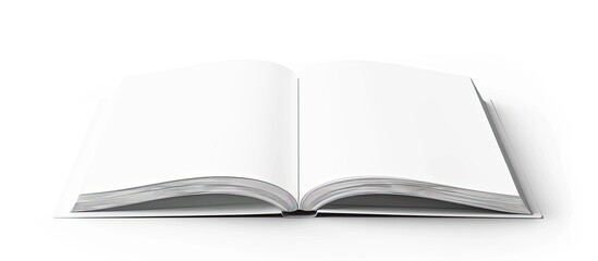 Fototapete - White book template on white background with copy space image