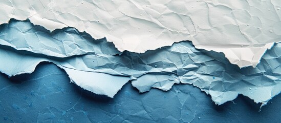 Aufkleber - Creating a torn paper texture for a copy space image background demonstrates that creativity requires patience