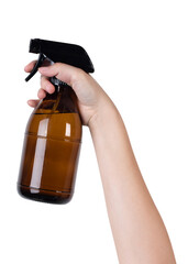 Poster - Png hand mockup holding water spray bottle