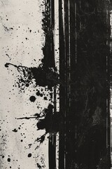 Poster - A classic black and white painting, offering artistic simplicity