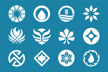 Versatile Logo Set: Modern Icon Collection
