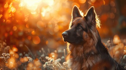 Wall Mural - An attractive canine