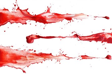 Poster - A close-up shot of a blood spatula placed on a clean and white surface, ideal for use in medical or scientific contexts