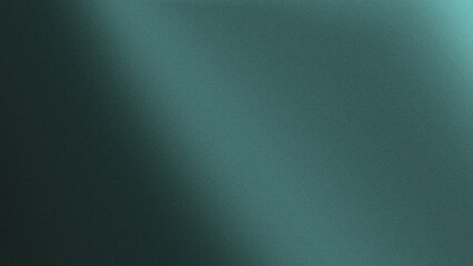 Wall Mural - teal gradient background colors blurred grain noise texture with copy space
