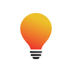 Wall Mural - Ideaor light bulb icon color or logo illustration