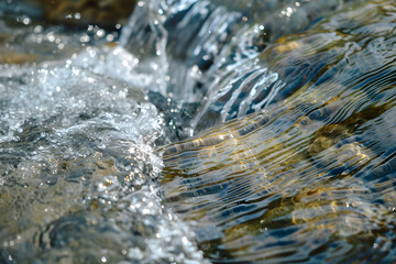 Poster - A stream with clean, flowing water