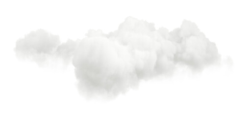 Wall Mural - isolate heavenly peace white clouds on transparent backgrounds 3d rendering png