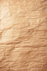 Poster - Crinkled brown paper texture background. Wrinkled surface with natural patterns, perfect for design projects, scrapbooking, and creative use.