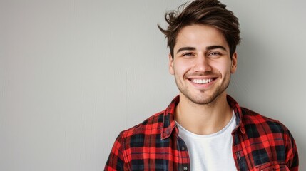 Wall Mural - The smiling young man