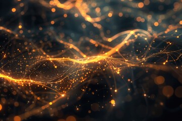 Aufkleber - Close-up shot of a blurred background with visible lights, suitable for use in abstract or atmospheric designs