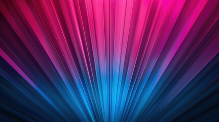Poster - Vibrant abstract background featuring a radiant burst of colorful lines in shades of pink, purple, and blue, creating a dynamic and energetic visual effect.