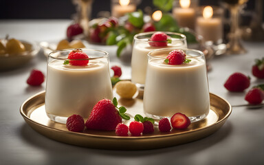 Italian Panna Cotta, creamy and smooth