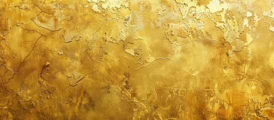 Aufkleber - Abstract gold grunge background with a textured golden decorative plaster or concrete appearance suitable for design with copy space image