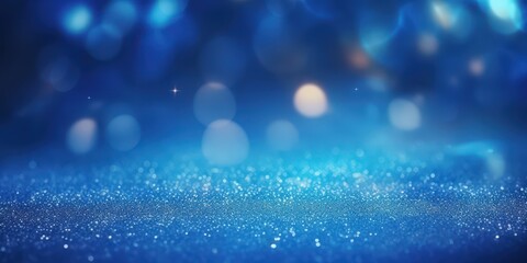 Wall Mural - Abstract Blue Glitter Background