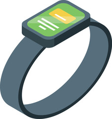 Poster - Smartwatch is showing modern electronic gadget for hand using wireless technologies