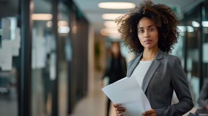 Wall Mural - Confident Woman in Office