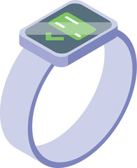 Poster - Smartwatch showing credit card icon for making contactless payment