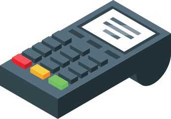 Poster - Electronic payment terminal processing credit card transaction