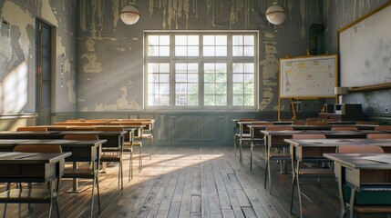 Poster - Classroom ready for teaching
