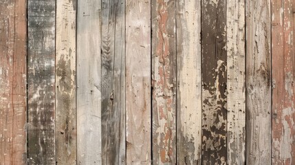 Wooden wallpaper with aged appearance