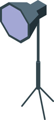 Poster - Professional lighting equipment standing on tripod for photography or video shooting