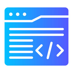 programming gradient icon