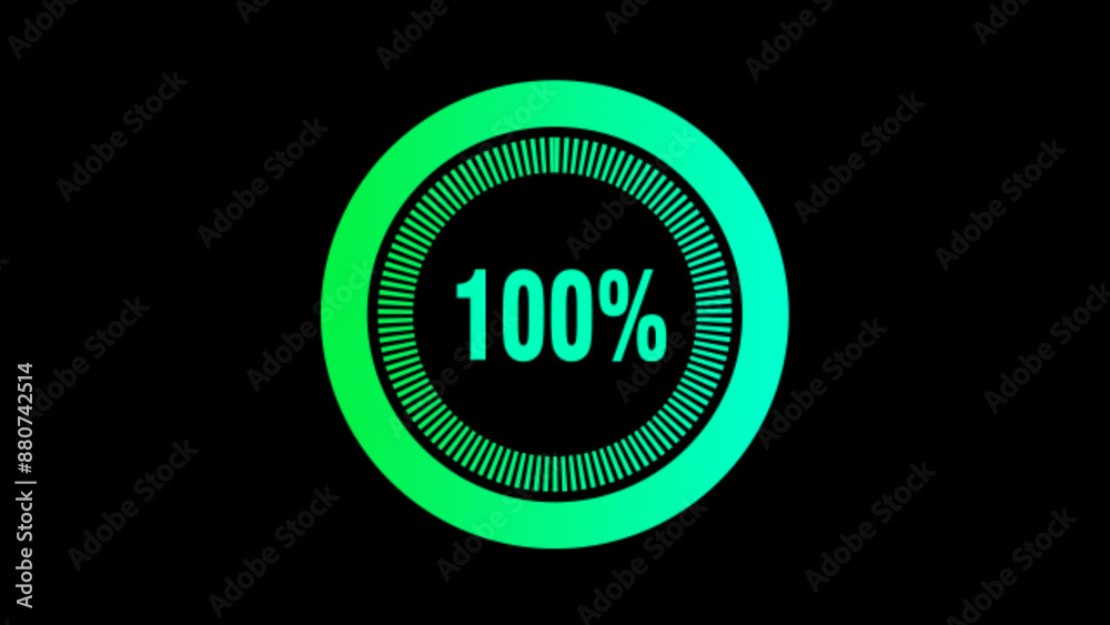 Round circular progress loading bar background. circle percentage ...