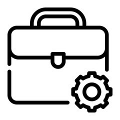 Sticker - portfolio line icon