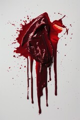 Poster - A piece of chocolate with a bright red coat