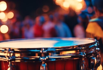 carnival night closeup drums photo percussion drum drummer colourful music band festival musician concert performance drumstick entertainment background show musical event live stage play rock