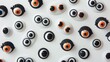 © Phatharaporn - Googly Eyes on a White Background.
