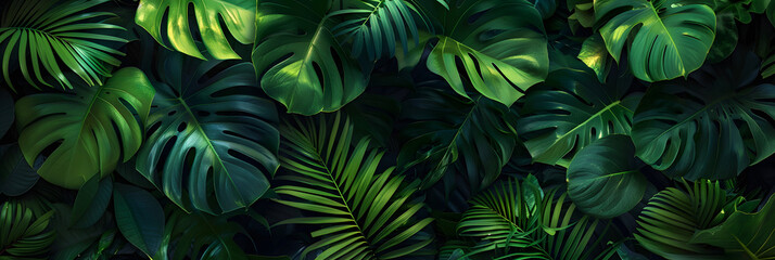 tropical leaves background