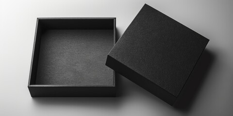 Poster - A close-up shot of a black box sitting on a table