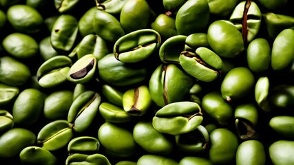 Sticker -  Freshly shelled green peas ready for culinary delight